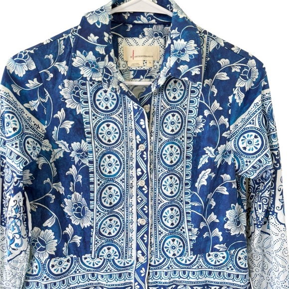 Anthropologie Santorini Button Front Shirtdress - Picture 6 of 9